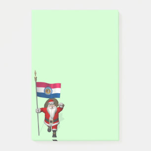 Santa Claus With Ensign Of Missouri Post-it Notes