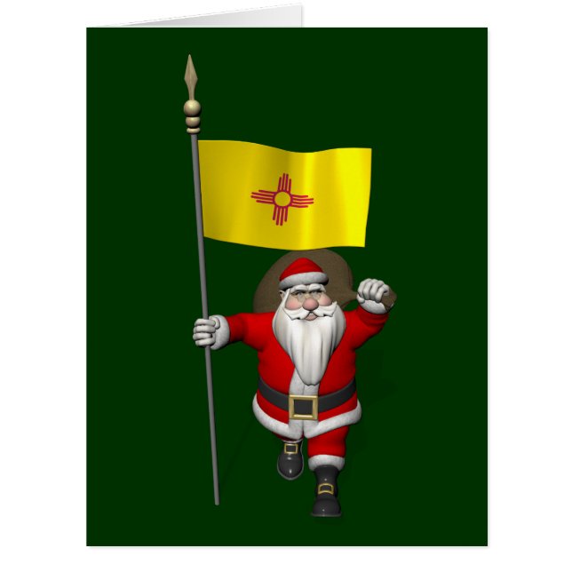 Santa Claus With Ensign Of New Mexico (Front)