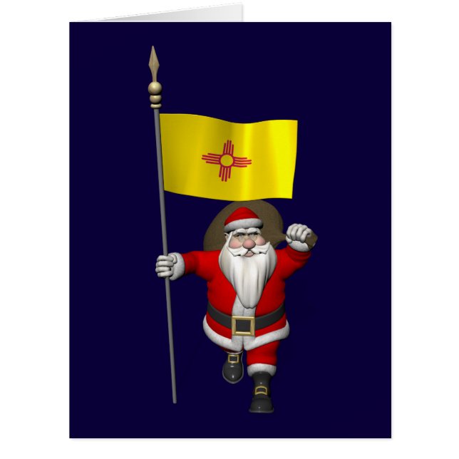 Santa Claus With Ensign Of New Mexico (Front)