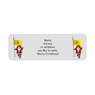 Santa Claus With Ensign Of New Mexico