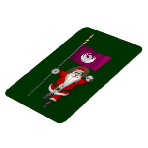 Santa Claus With Ensign Of Phoenix Magnet