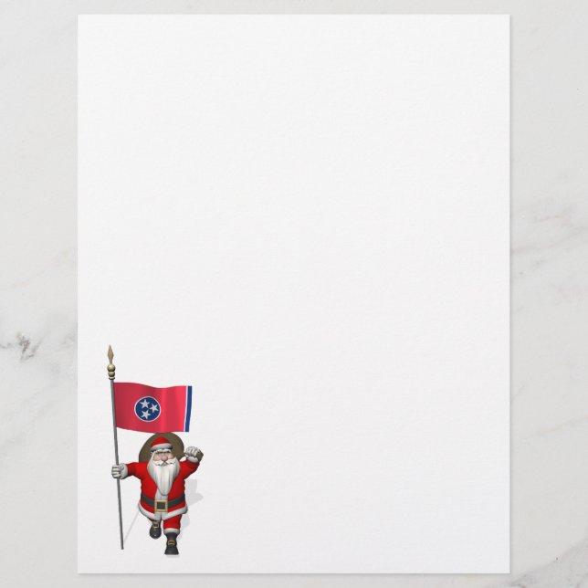 Santa Claus With Ensign Of Tennessee (Front)