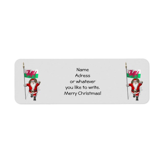 Santa Claus With Ensign Of Wales (Front)