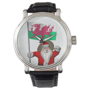 Santa Claus With Ensign Of Wales Watch