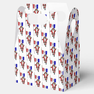 Santa Claus With Flag Of Cleveland Favor Box