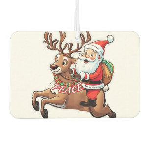 Santa Claus with Gifts of Peace Air Freshener