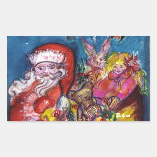 SANTA CLAUS WITH GIFTS STICKER (Front)
