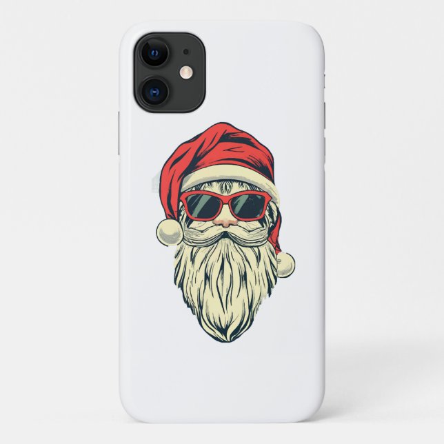 santa claus with glasses Case-Mate iPhone case (Back)