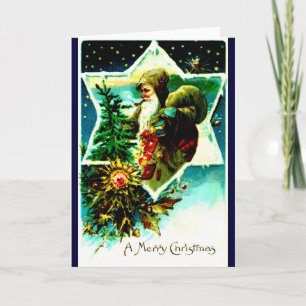 Santa Claus with Pack Holiday Card