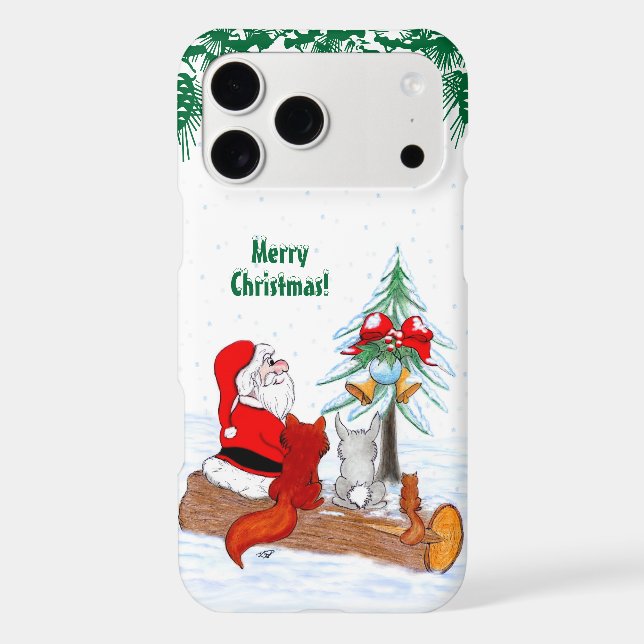Santa Claus with Rabbit Fox and Squirrel (Back)