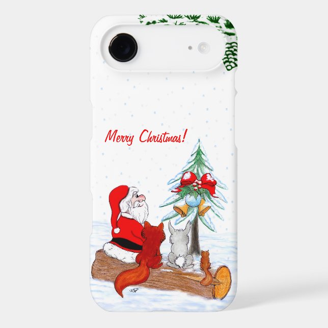 Santa Claus with Rabbit Fox and Squirrel (Back)
