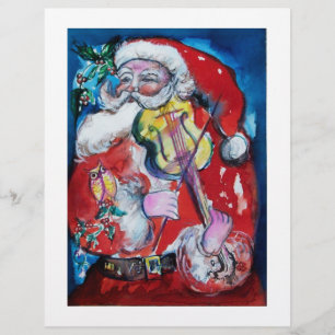 SANTA CLAUS  WITH VIOLIN FLYER