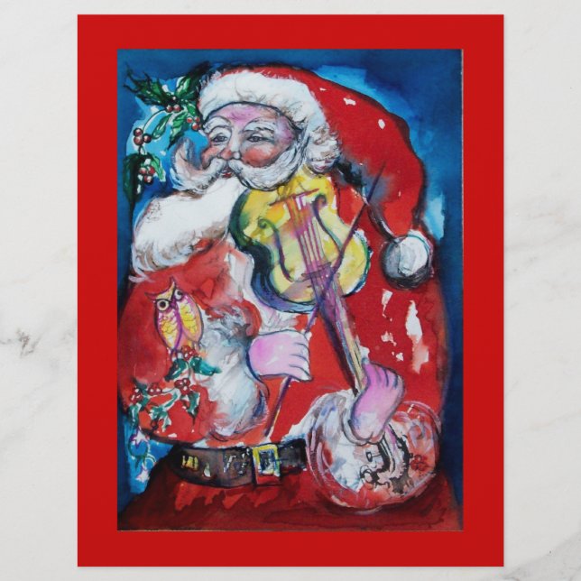 SANTA CLAUS  WITH VIOLIN FLYER (Front)