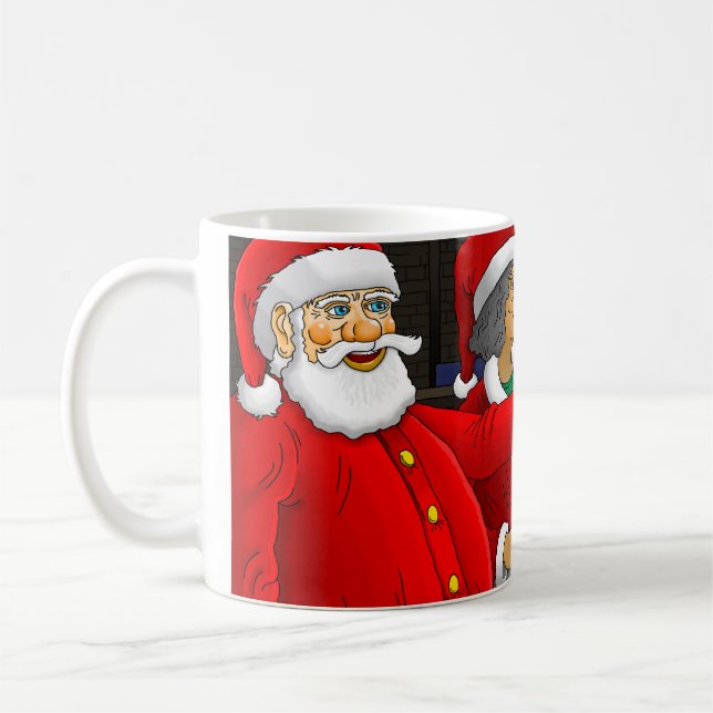 Santa Claus Workshop Coffee Mug (Left)