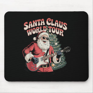 Santa Claus World Tour Rocking Around The Christma Mouse Pad