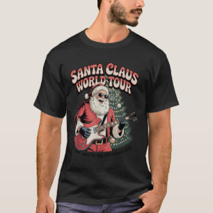 Santa Claus World Tour Rocking Around The Christma T-Shirt