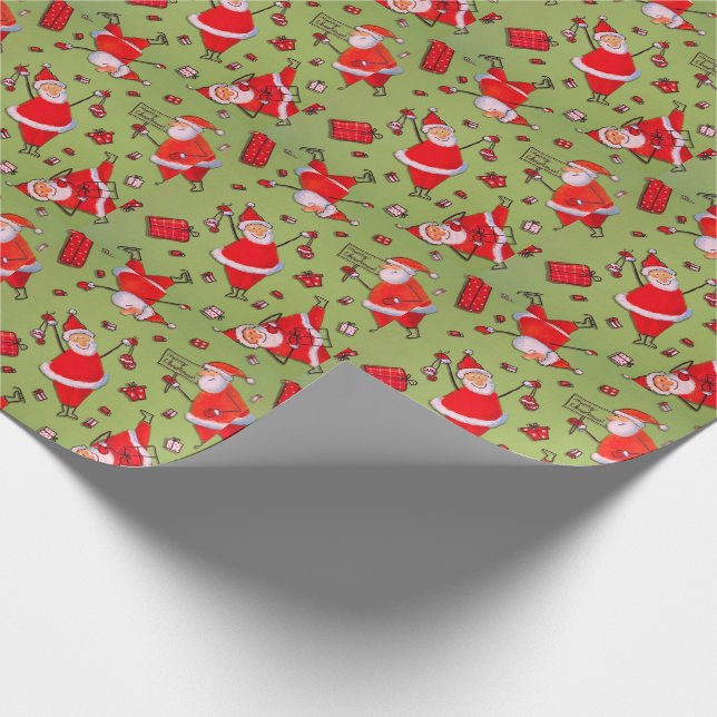 Santa Claus Wrapping Paper (Corner)