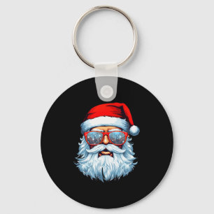 Santa Claus Xmas Merry Christmas Navidad Winter Ho Keychain