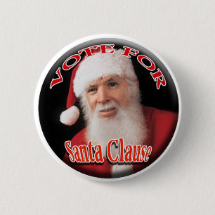 Santa Clause 2 Inch Round Button