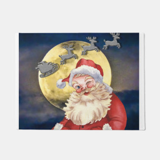 Santa Clause and Reindeer Doormat