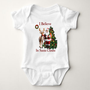 Santa Clause baby top