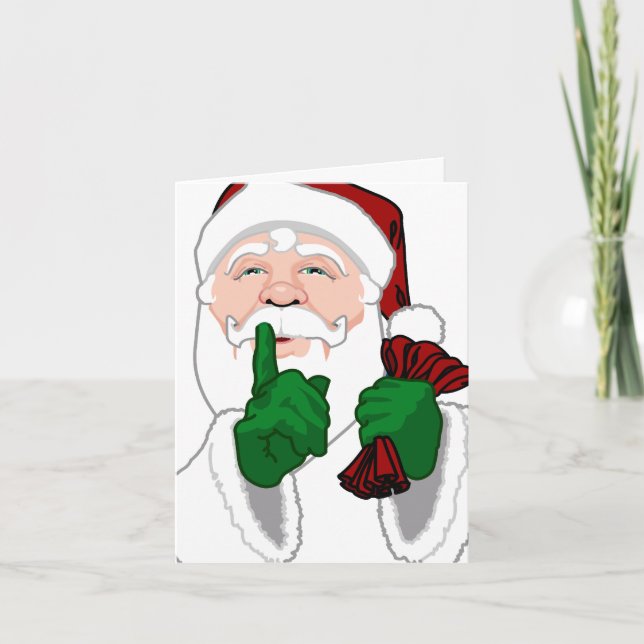 Santa Clause Cards Christmas Greetings Card (Front)