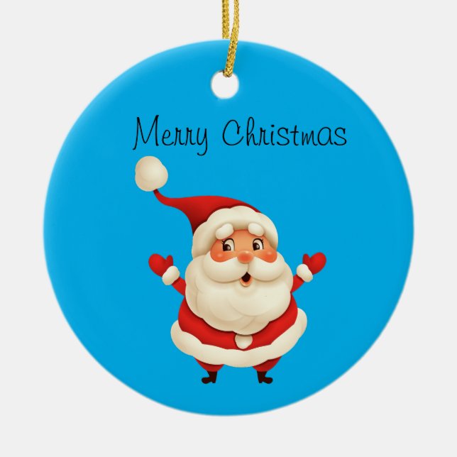 santa  clause christmas ornament (Front)