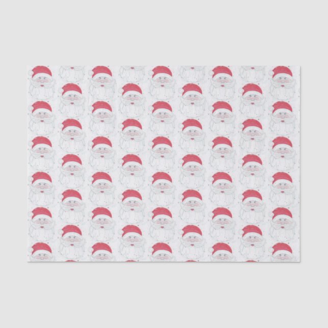 Santa Clause Christmas Tissue Paper (Front)