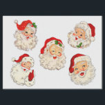 Santa Clause Collage Decoupage Decoupaging Retro  Tissue Paper<br><div class="desc">Santa Clause Collage Decoupage Decoupaging Retro</div>