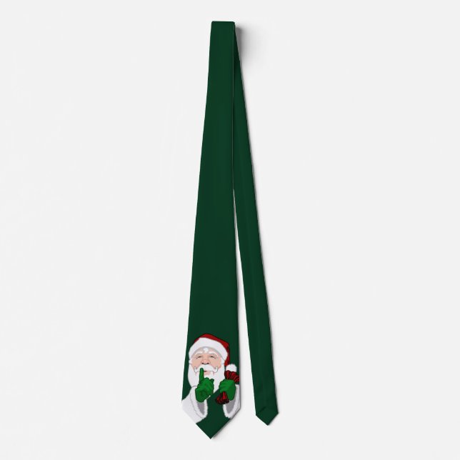 Santa Clause Cravate Festive Noël Necktie Custom (Devant)
