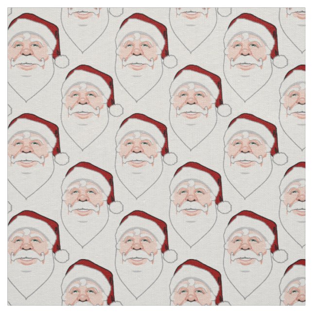 Santa Clause Fabric Santa Christmas Fabrics Custom (Swatch)