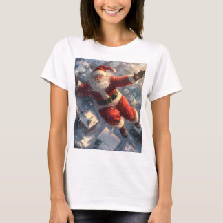 Santa Clause flying (merry Christmas) T-Shirt