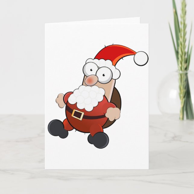Santa clause funny holiday card (Front)