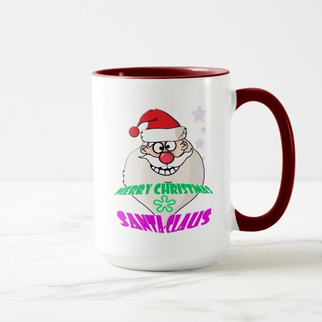 Santa Clause glass Mug (Right)