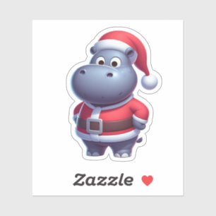 santa clause hippo,funny hippo
