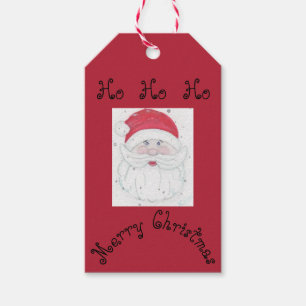 Santa Clause "Ho Ho Ho" Christmas Gift Tags