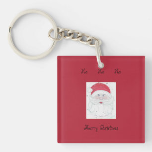 Santa Clause "Ho Ho Ho" Christmas Keychain