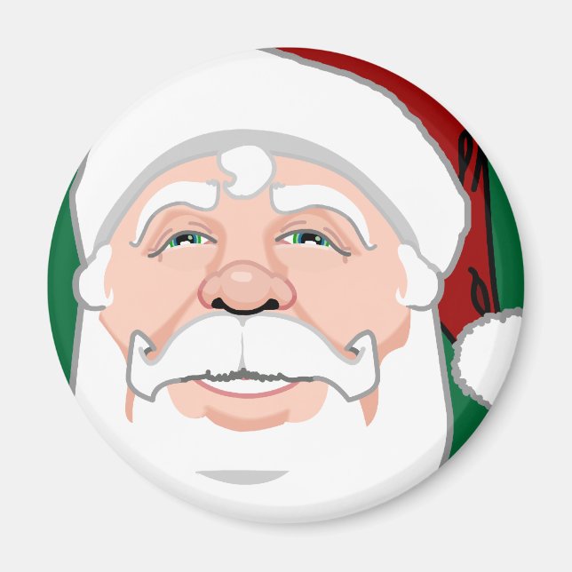 Santa Clause Magnets Fun Santa Decor & Gifts (Front)