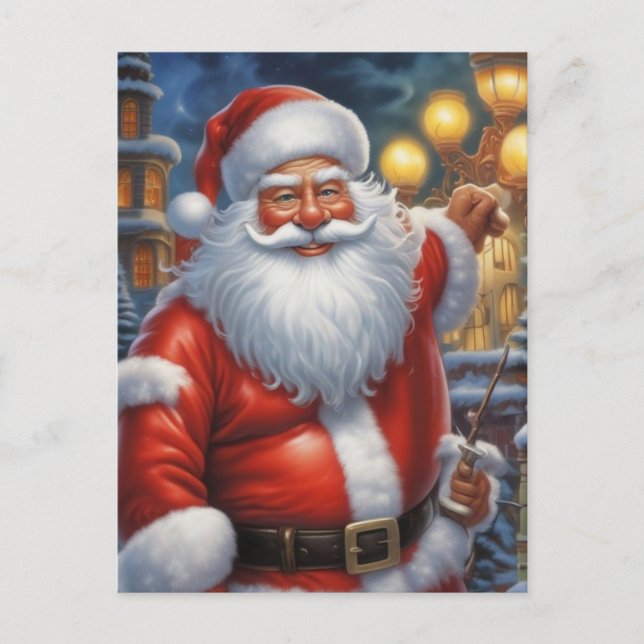 Santa Clause Merry Christmas Happy New Year Postcard (Front)