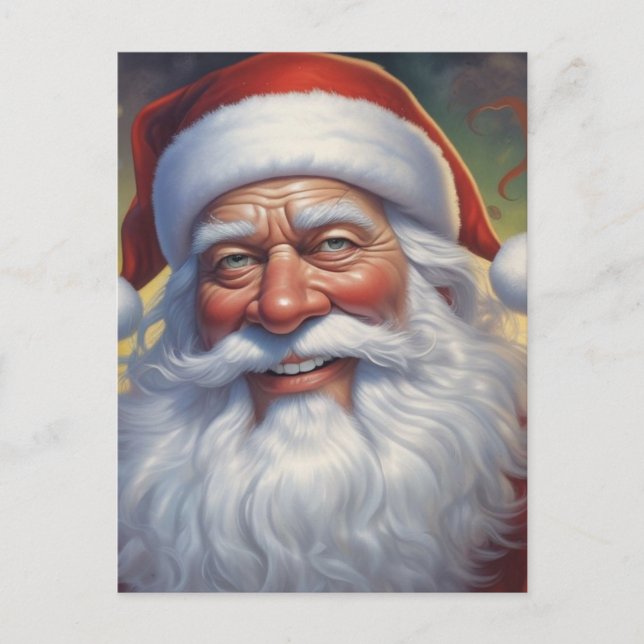 Santa Clause Merry Christmas Happy New Year Postcard (Front)