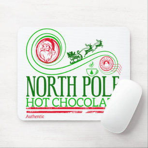 Santa Clause North Pole Hot Chocolate Mouse Pad