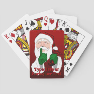 Santa Clause Playing Cards Personalized Cards