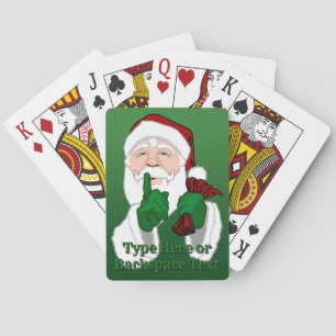Santa Clause Playing Cards Personalized Cards