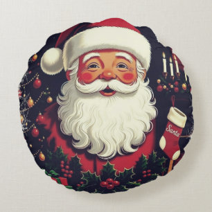 SANTA CLAUSE ROUND PILLOW