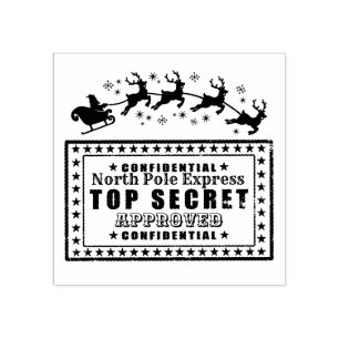 Santa Clause seal approval from North Pole Rubber Stamp
