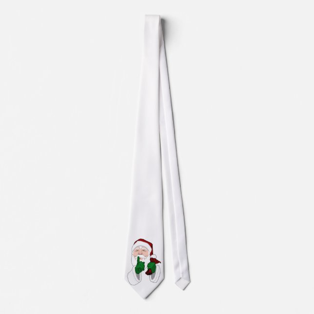 Santa Clause Tie Festive Christmas Neckties & Gift (Front)