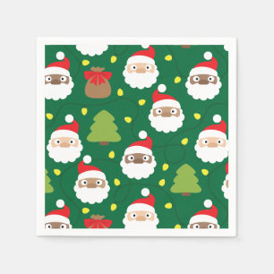 Santa Clauses Pattern Napkin