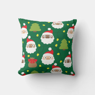 Santa Clauses Pattern Throw Pillow