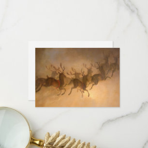 Santa Claus's Reindeer by William Holbrook Beard Thank You Card