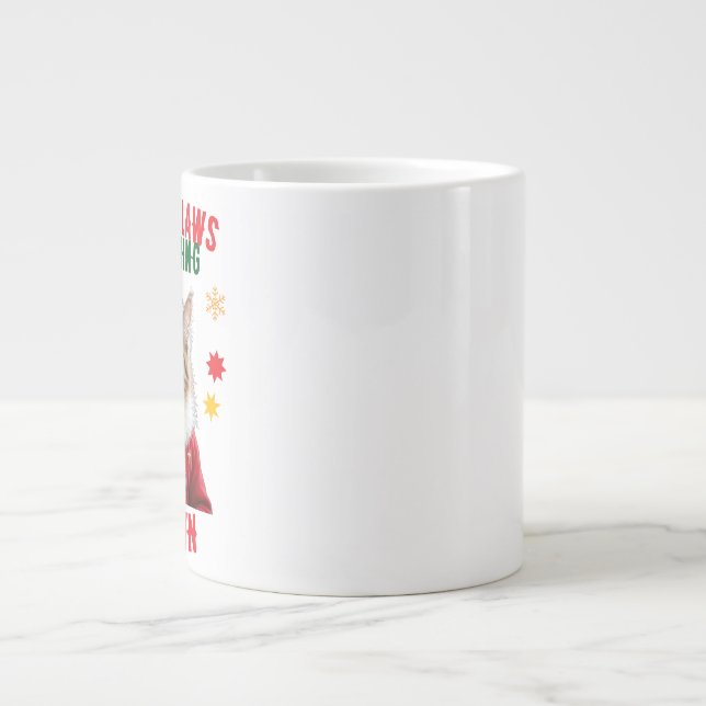 Santa Claws Cat Christmas Specialty Mug  (Front)